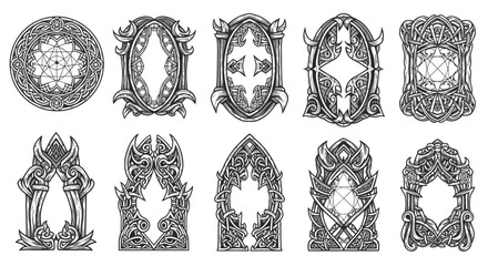 Fantasy Ornate Frames and Borders - Ornate Celtic and Viking Designs