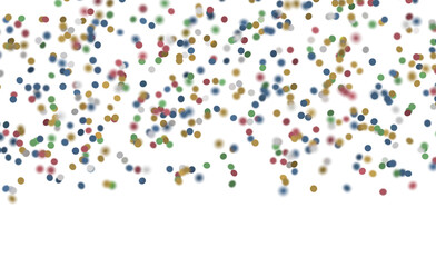 Abstract background featuring confetti dots in multiple colors for festive occasions. Perfect for celebrations and holid