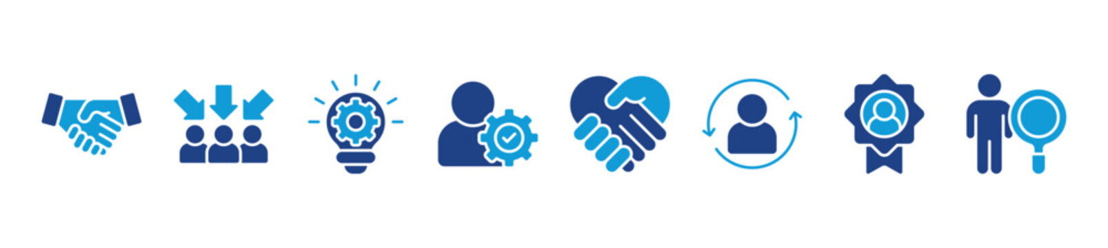 Core values banner web icon vector illustration concept with icon of integrity, leadership, creativity, simplicity, honesty, consistency, quality, transparency
