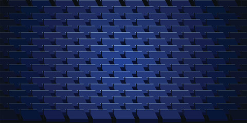 Fototapeta premium Futuristic Minimalist Blue Ventilation Mesh Texture for Professional Server Infrastructure and UI Design