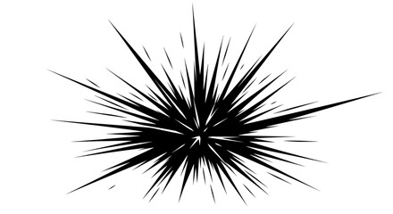 Concentric radial explosion burst effect, comic boom graphic, abstract energy visual, isolated white background.