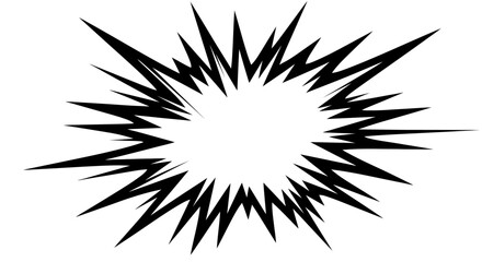 Dynamic Cartoon Explosion Burst Comic Book Effect, Isolated White Background © ZAENAL