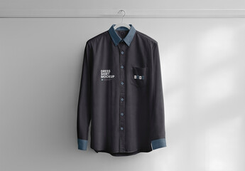 Dress Shirt on a Hanger Mockup