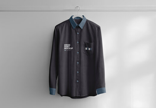 Dress Shirt on a Hanger Mockup