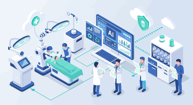 AI and Robotics in Modern Medical Surgery and Healthcare.