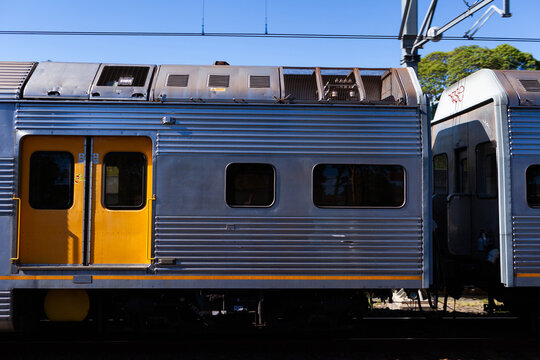 Passenger train passing