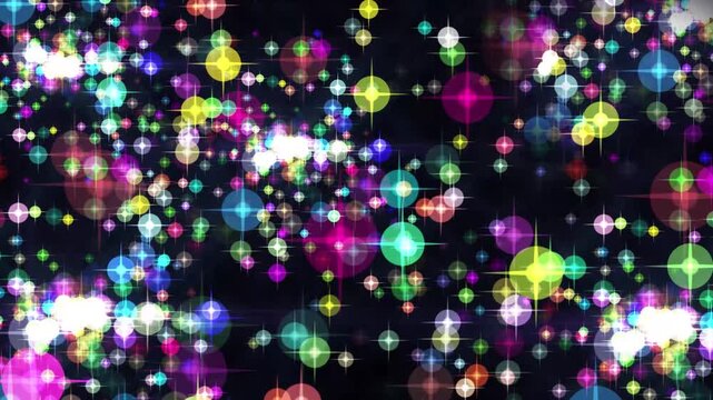 かわいくて魔法のようなキラキラでカラフルな粒子素材 Glitter colorful particles For Cute and Magical Animations