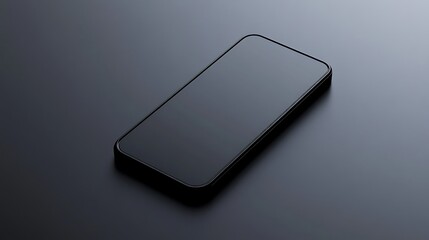 Modern smartphone device isolated on dark background for technology concepts