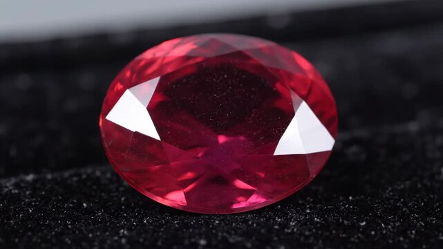 Oval Cut Red Spinel Gemstone