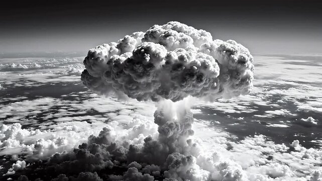 Nuclear explosion mushroom cloud