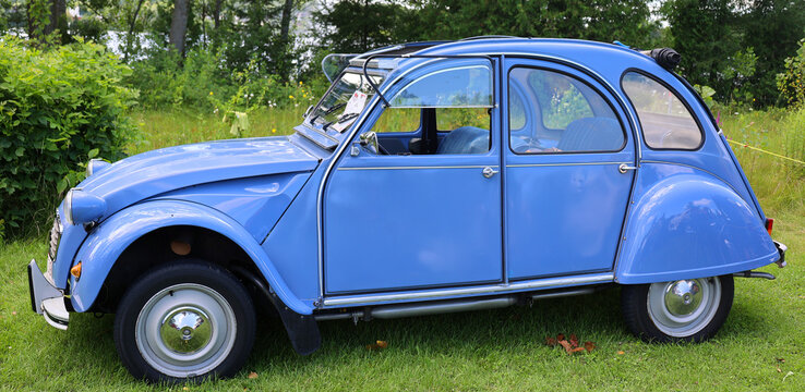 GRANBY QUEBEC CANADA: Post-war solutions to affordable, working-man's transportation, the Citroen 2CV (known as the Deux Chevaux) is perhaps the most charismatic. 