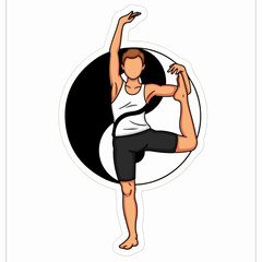 Vector illustration of the symbol of inner power