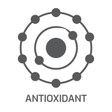 antioxidant icon. vector line illustration
