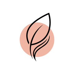 Organic Beauty Botanical Logo Design