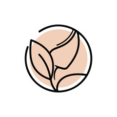 Organic Beauty Botanical Logo Design