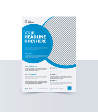 A4 Creative vector Marketing flayer template for grow your Business digital unique Corporate flayer design,	
