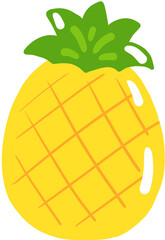 vector illustration of pineapple
