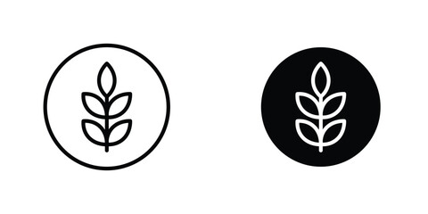 Obraz premium Fibre icon in doodles flat and line stroke pack