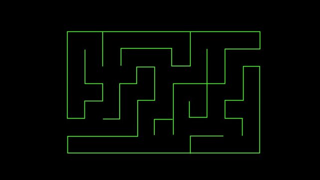 Find right way. puzzle game for kids. simple logic game. labyrinth conundrum. labyrinth maze game. find right path. Motion graphics of quiz concept