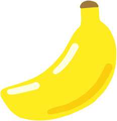 banana isolated on white