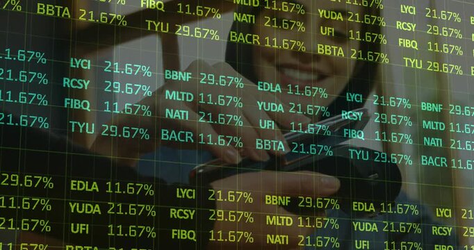 The customer is making a payment through their mobile phone in a cafe