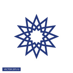 Obraz premium Blue Modern Vector Star Shape Design on White Background