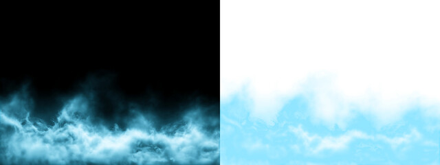 blue fog smoke png transparent background, mystical mist cloud png isolated overlay, atmospheric blue smoke transparent background png