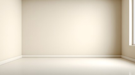 Minimalist Sanctuary: An inviting and empty room interior, with clean lines and soft, neutral tones creating a sense of spaciousness and tranquility.