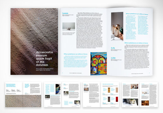 Craft & Texture Editorial Magazine Template