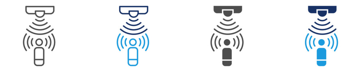 sensor icon set with multi concept