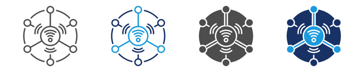 internet of things icon set with multi concept