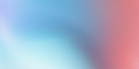 Cool blue to warm coral gradient with fine grain texture