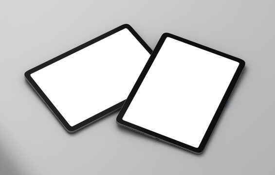 ablet Screen Mockup with Two Devices