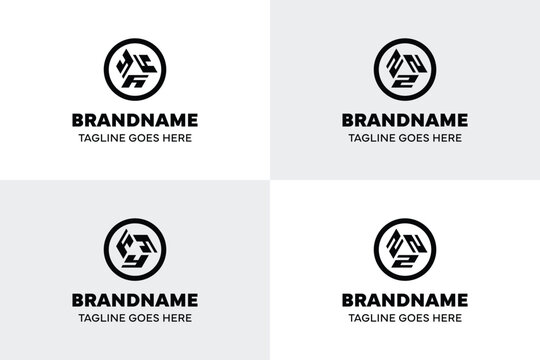 Letters YYY ZZZ Circular Logo, symbolizing unity, continuity, and modern cohesion