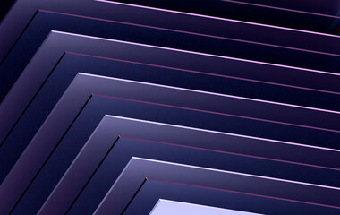 Obraz premium Sleek Purple Gradient Diagonal Bars Pattern with Shadow Effect for Professional Digital Presentation