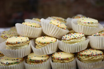 Homemade Cookies and Biscuits on Rustic Table