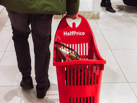 02.12.2026, Gliwice, Poland. Interior of TK Maxx store cosmetics section