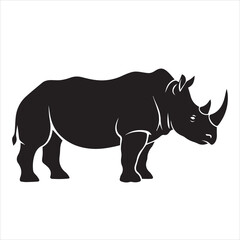 rhino vector illustration. rhino isolated on white © Mun