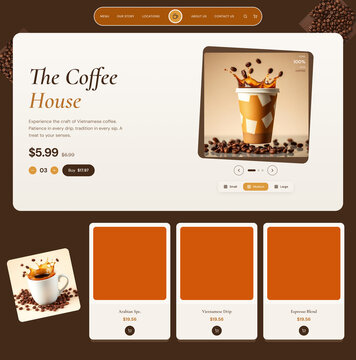 Coffee Home Page Design Website