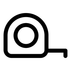 tape measure outline icon