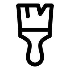 paint brush outline icon