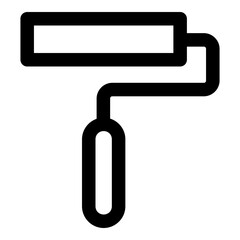 paint roller outline icon