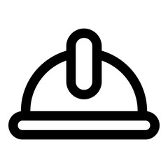 hard hat outline icon