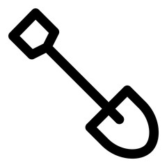 shovel outline icon
