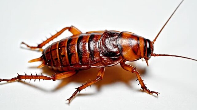 Cockroach on white background. (2)