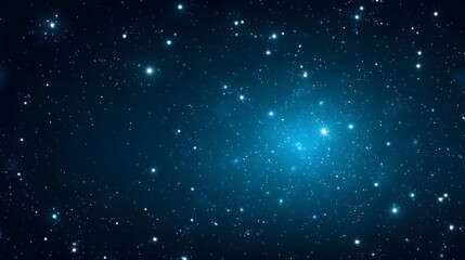 Obraz premium Starry Night Sky: Witness the timeless beauty of the cosmos, as countless stars twinkle and dance in the vast expanse of the night sky, creating a breathtaking celestial panorama. 