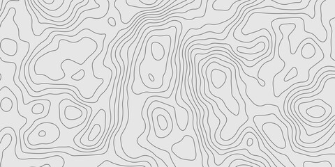 Geometric Topography Vector Art. Seamless Contour Lines. Abstract Landscape Map © vistoso