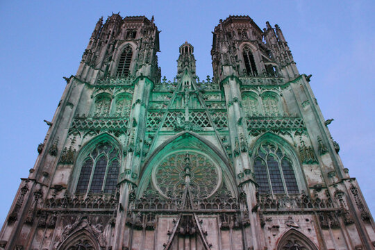 gothic cathedral (st &eacute;tienne) in toul in france 