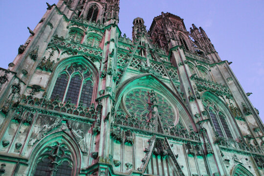 gothic cathedral (st &eacute;tienne) in toul in france 