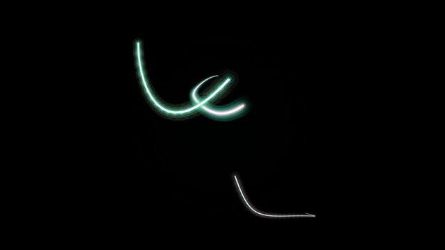 An abstract blue moon and stars illustration features a sharp metal fishing hook trap isolated on a shiny black background as a symbolic lure for a celestial catch